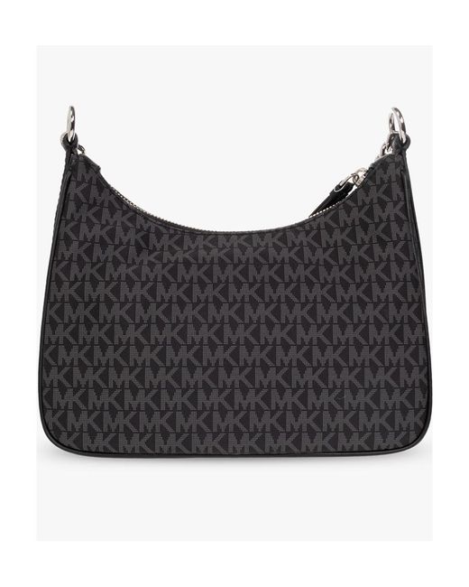 MICHAEL Michael Kors Black Monogram-Pattern Shoulder Bag