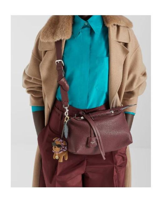 Fendi Purple By The Way Selleria Two-Toned Medium Tote Bag
