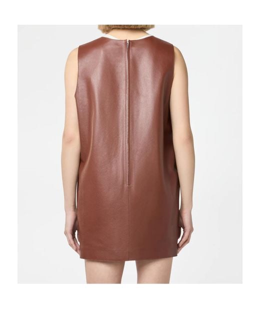 Tod's Orange Sleeveless Dress