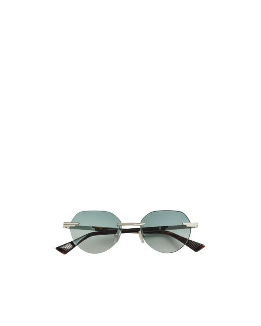 Bottega Veneta Green Glaze Rimless Sunglasses