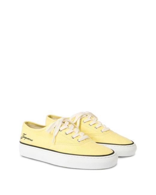 Jacquemus Yellow The Féfé Low-Top Sneakers for men