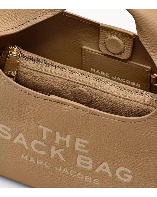 Marc Jacobs Metallic The Mini Logo Patch Sack Bag