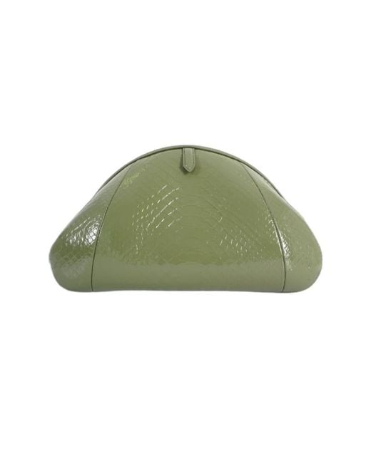Alaïa Green Alaïa Embossed Clutch Bag