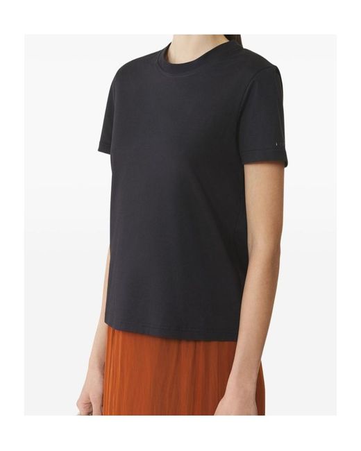 Lanvin Black Tie-Back Cotton T-Shirt