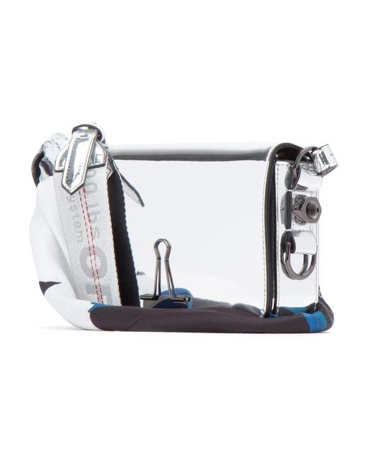Off-White c/o Virgil Abloh White Metal Mirror Mini Shoulder Bag