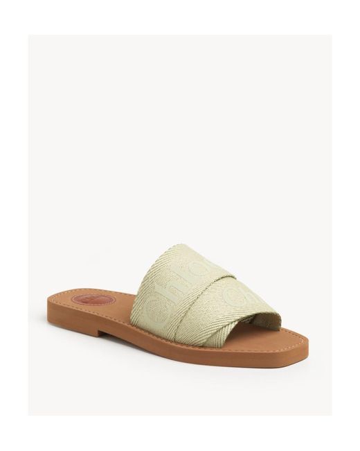 Chloé Multicolor Logo-Print Open-Toe Sandals