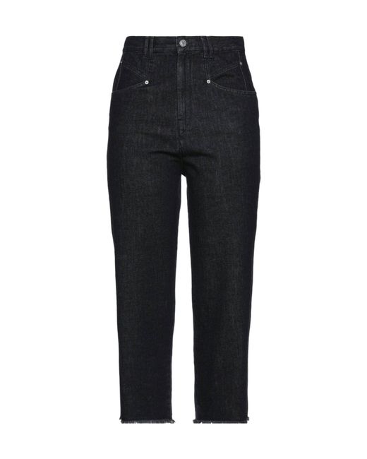 Isabel Marant Black High-Waisted Light-Colored Jeans