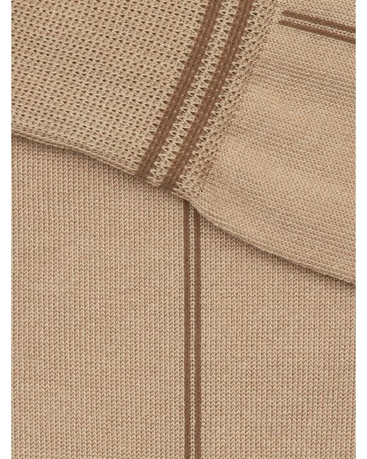 Zegna White Cotton Blend Socks for men