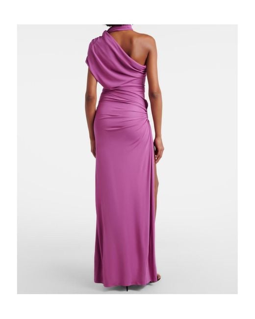 Christopher Esber Pink Elegant Ruched Knit Dress