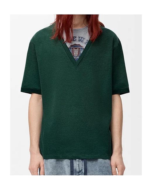 Loewe Green Loose Fit T-Shirt for men