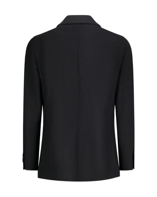 Lardini Black Patch-Pocket Blazer for men