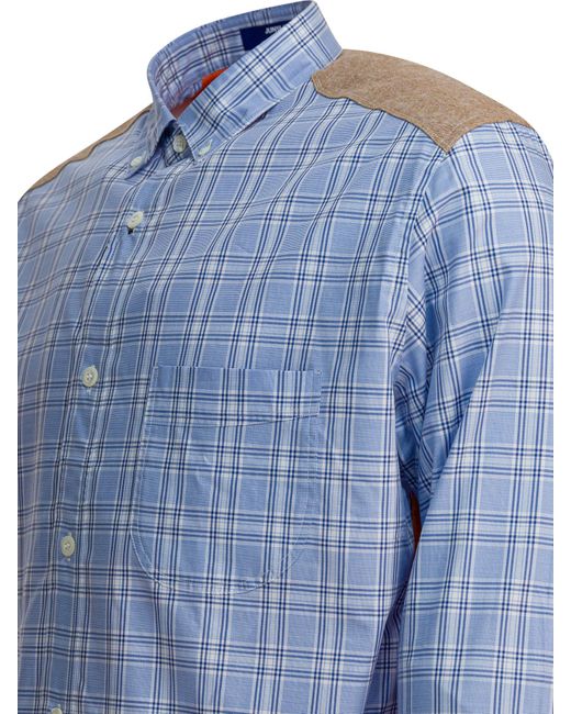 Junya Watanabe Blue Check Quilted Shirt for men