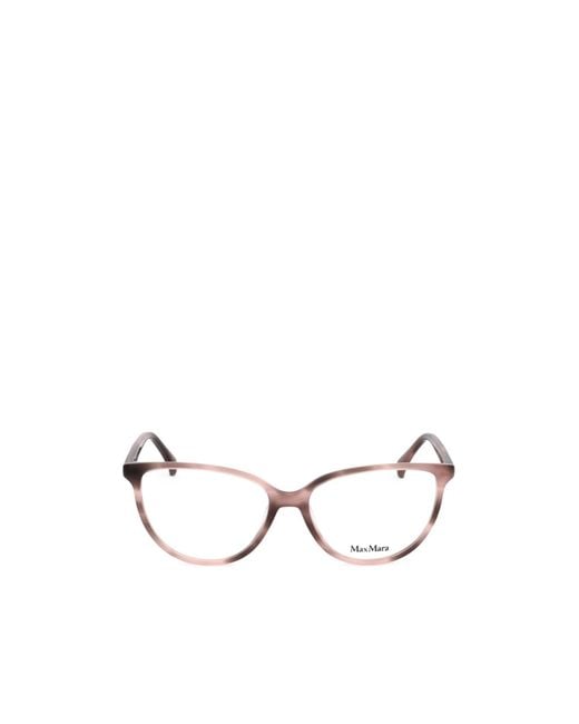 Max Mara White Cat-Eye Glasses