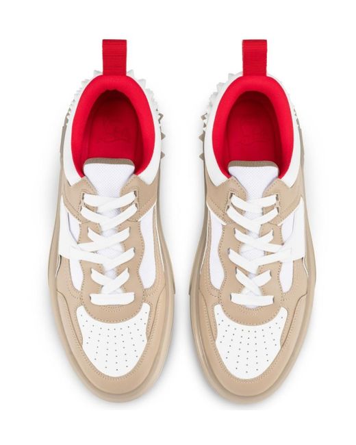 Christian Louboutin Pink Astroloubi Lace-Up Sneakers for men