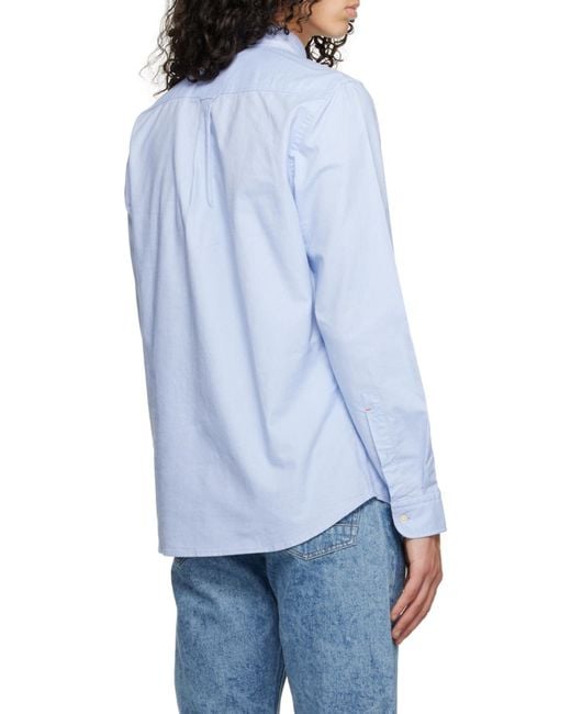 Boss Blue Long Sleeve Shirt for men