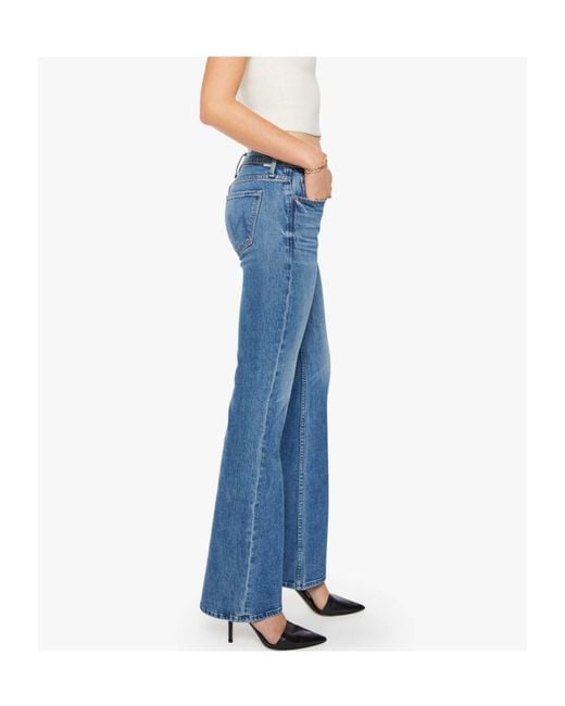 Mother Blue Belt Loops Jeans