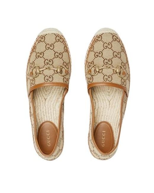 Gucci Brown Espadrille With Horsebit