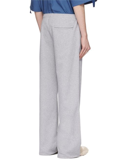 J.W. Anderson Gray Jw Anderson Pintuck Track Pants for men