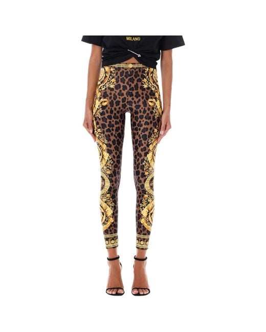 Versace Multicolor Pattern Leggings