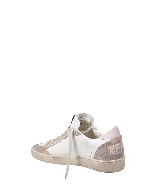 Golden Goose Deluxe Brand Pink Ballstar Lace-Up Sneakers