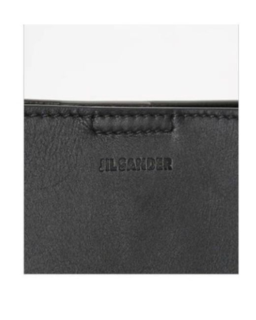 Jil Sander Black Square Shoulder Bag