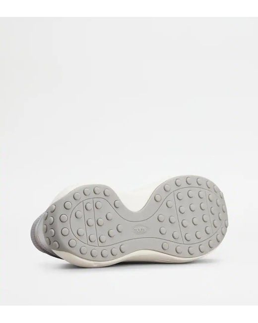 Tod's White Logo Embossed Chunky Sneakers