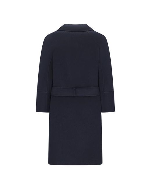 Max Mara Blue Long-Sleeved Coat