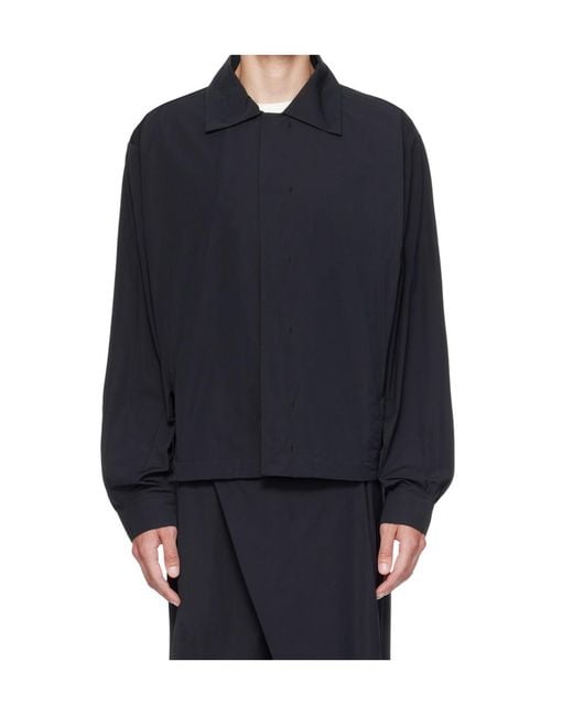 Kiko Kostadinov Black Pointed Collar Casual Jacket for men