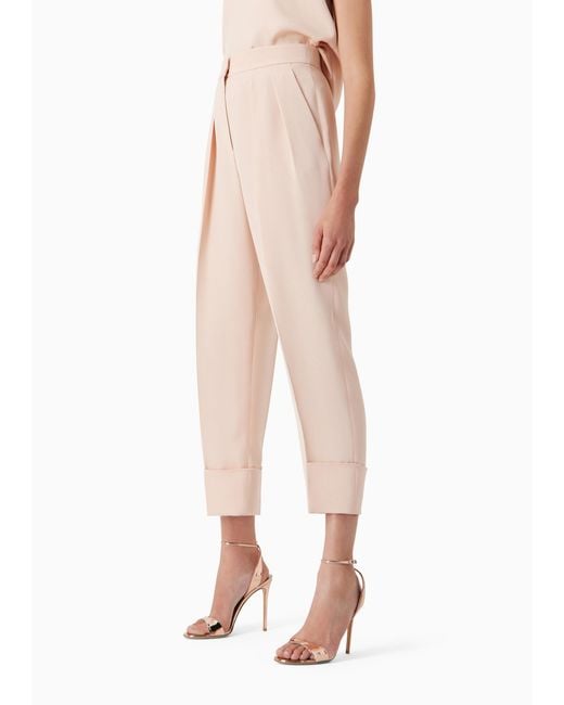 Giorgio Armani Natural Mid Rise Glitter Detailed Trousers