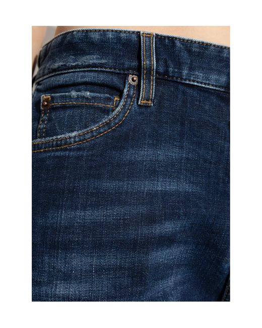 DSquared² Blue Loose Twist Relaxed Jeans