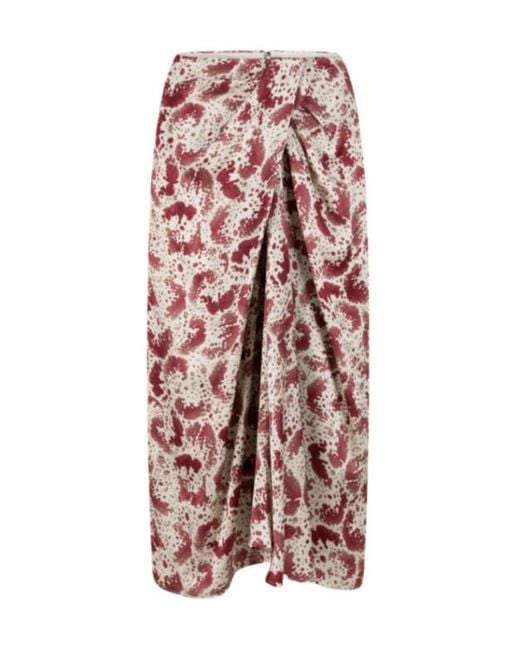 Dries Van Noten Pink Patterned Skirt