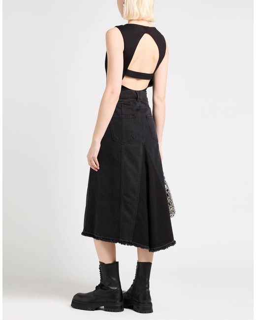 DIESEL Black Solid Color Sleeveless Jumpsuit
