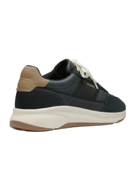 Axel Arigato Black Genesis Neo Runner Padded Leather Sneakers for men