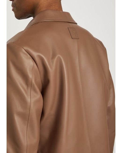 Loewe Brown Lambskin Jacket for men