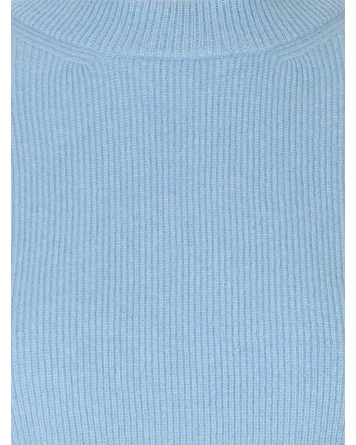 Malo Blue Long-Sleeved Sweater