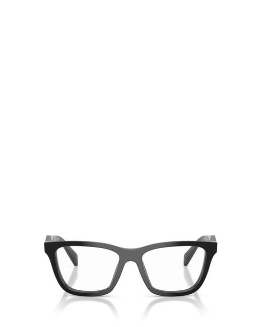 Prada White Eyewear Square Frame Glasses