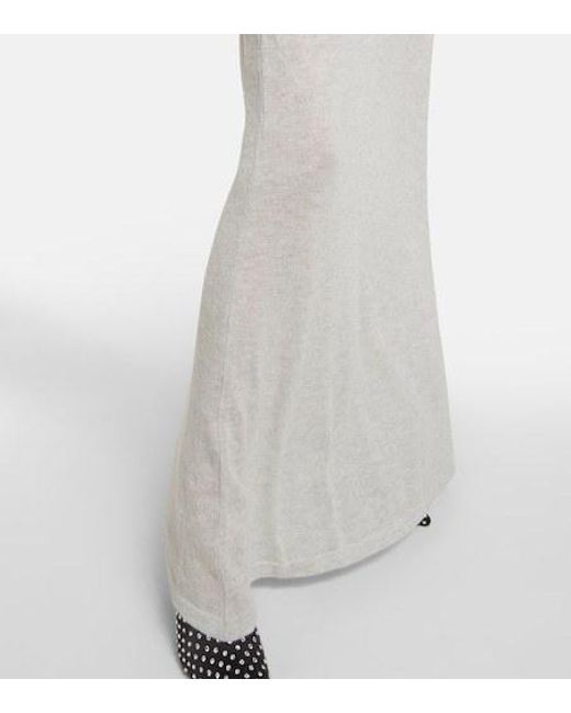 Magda Butrym White Alpaca-Blend Maxi Dress