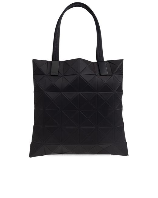 Issey Miyake Black Track Geometric-Pattern Tote Bag
