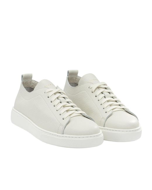 Henderson White Round-Toe Sneakers