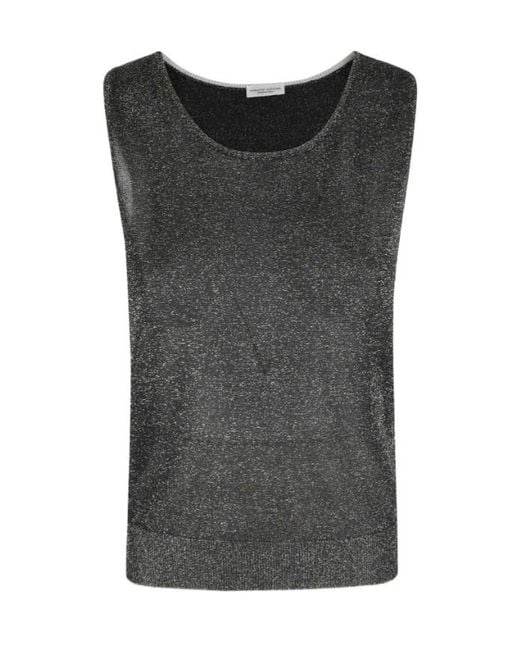 Roberto Collina Black Crew-Neck Vest