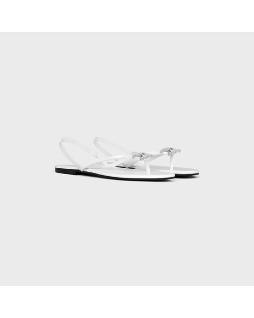 Céline White Biki Sandal