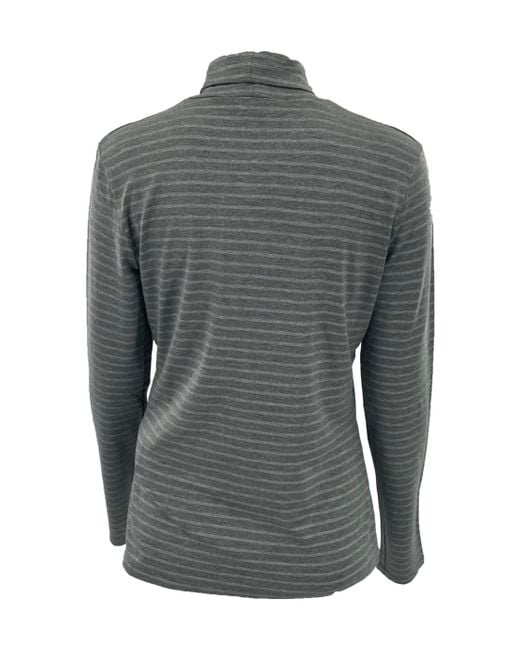 Max Mara Gray Striped Top