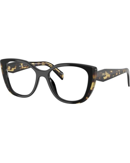 Prada Black Eyewear Cat-Eye Glasses