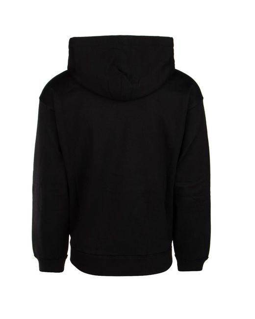Valentino Black V Logo Hoodie for men