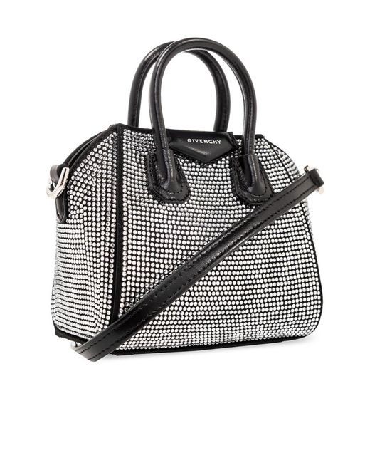 Givenchy Black Antigona Embellished Mini Top Handle Bag