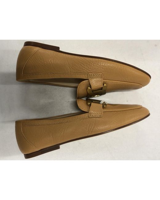 Tod's Brown Kate-Chain Leather Loafers
