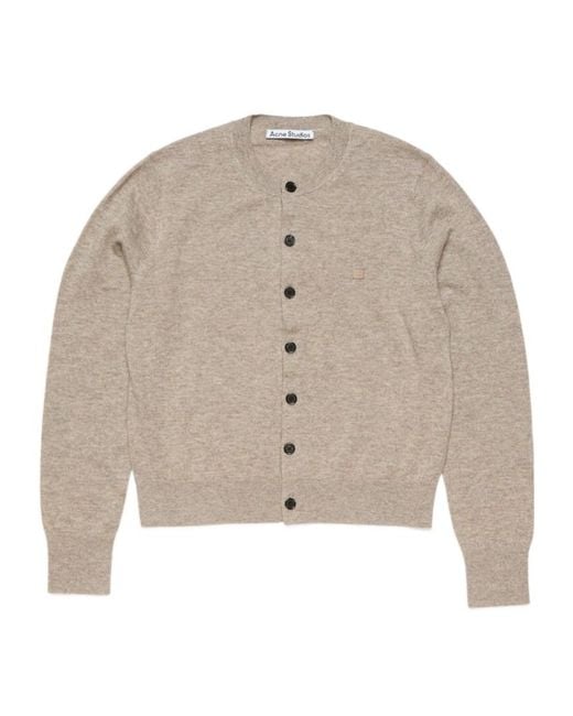 Acne Natural Buttoned Cardigan
