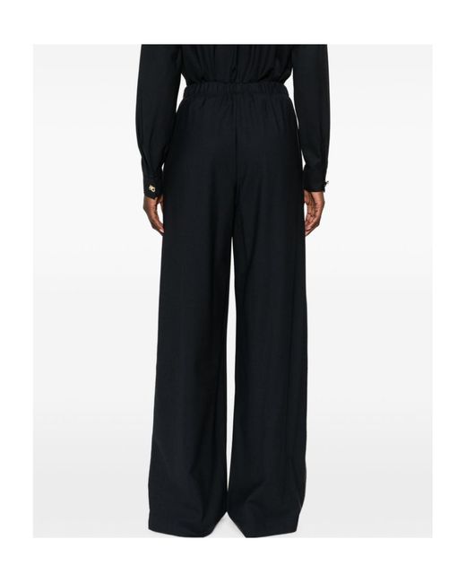 Fabiana Filippi Black Trevi Beaded-Trim Trousers