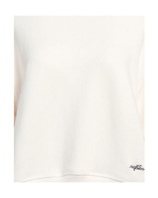 Rag & Bone White Plain Colour Sweatshirt