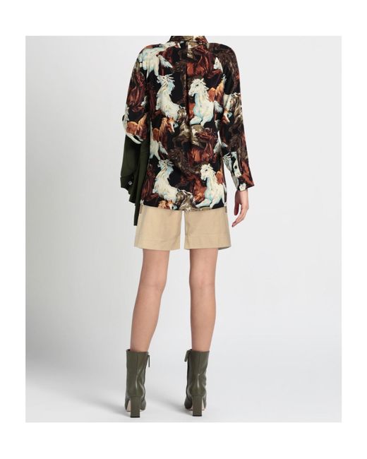 Isabel Marant Natural Patchwork Design Shorts